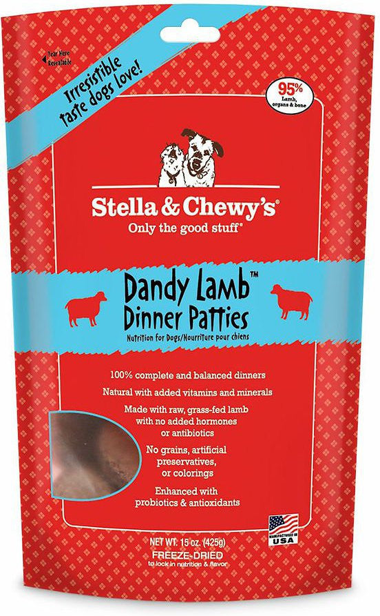 Stella & Chewy's Grain Free Freeze-Dried Patties Dandy Lamb