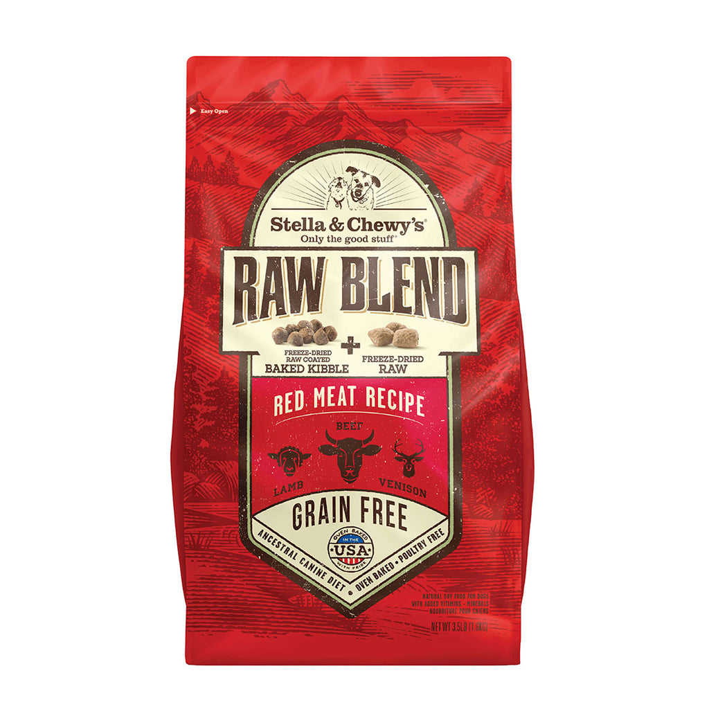 Stella & Chewy's Red Meat Raw Blend Kibble Dog Food (Grain Free)-Various Sizes