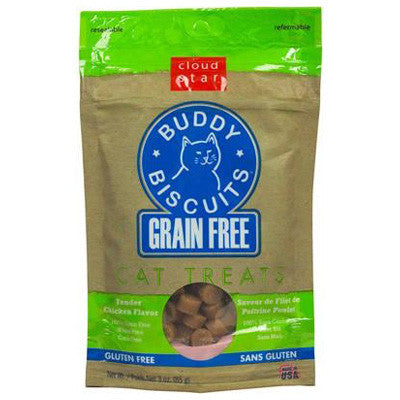 Cloud Star Grain Free Chicken Soft Buddy Biscuit Cat Treats (3oz)